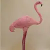 Nova decoração de flamingo simulação artesanato de penas adereços para fotografia de janela animal de pena de jardim paisagístico