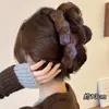 Elegante pinza grande para el pelo para mujer, nuevo pinza de tiburón de felpa 2026, pinza para el pelo de la parte trasera de la cabeza, accesorio para peinar el pelo