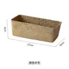 Cesta de Almacenamiento de Algas Marinas Cesta de Almacenamiento Tejida de Mimbre y Paja Cesta Tejida de Bambú Organizador de Artículos Varios de Escritorio Rectangular Tejido Shihua