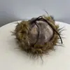 Gorra de Lei Feng de Felpa a Cuadros Coreana con Orejeras para Mujer, Gorra de Béisbol Versátil de Moda para Otoño e Invierno, Gorra de Vuelo Cálida para Adelgazar el Rostro