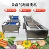 Máquina de Limpeza Automática Completa para Frutas e Vegetais, Máquina de Lavagem por Spray para Brócolis e Amendoim, Máquina de Limpeza por Bolhas de Spray para Lagostim