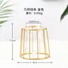Soporte de Hierro Dorado Estilo Nórdico, Contenedor Hidropónico, Jarrón de Vidrio Transparente para Plantas Verdes, Decoración de Escritorio para el Hogar
