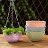 Maceta colgante de plástico, maceta colgante de pared para plantas verdes, suculentas y flores, maceta de resina engrosada para balcón