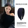 Grampo de Cabelo de Tricô Estilo Yimengling Retrô, Faixa de Cabelo Alta para Mulheres, Acessório de Cabelo de Aba Larga, Faixa de Cabelo Antiderrapante, Acessório de Faixa de Cabelo