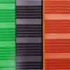 Folhas de borracha nitrílica verde com listras largas e estreitas, usadas para vedação de portas e janelas, amortecimento, isolamento e resistência ao desgaste; atacado de um fabricante de alta qualidade