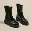 Botas de lluvia de moda transfronterizas para mujer, elásticas, de suela gruesa, resistentes al desgaste, zapatos de agua antideslizantes, zapatos de goma para cocina, zapatos impermeables para exteriores, para lavado de autos, mujer