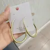 Pendientes Geométricos Circulares Mate Dorados Exagerados Elegantes Europeos y Americanos Lujo Accesible Gama Alta Celebridad de Internet Estilo Popular Joyería Versátil para Orejas