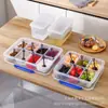 Caja de Almacenamiento para Polvo de Hielo, Cubo para Exhibir Gelatina de Hielo, Juego Completo de Ingredientes, Uso Comercial, con Tapa, Almacenamiento Dedicado para Cocina, Refrigerador