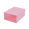 Caja de Zapatos Transparente Engrosada Caja de Zapatos Doméstica abatible a Prueba de Polvo Plástico PP Plegable Caja de Zapatos abatible Grande y Pequeña