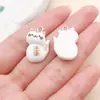 Set Mixto de 20 Divertidos Colgantes de Resina Blanca para Comida Simulación de Donut Fruta Corazón Accesorios para Joyería DIY