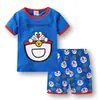Ropa de Casa Manga Corta para Niños con Historia de Aviones Traje de Verano para Niños Traje para Aire Acondicionado Pijama de Dibujos Animados C04