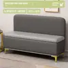 Banco para trocar de sapato para uso doméstico na sala de estar, banco sofá moderno de luxo leve com encosto, adequado para quarto, com função de armazenamento, banco longo montado na parede