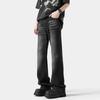 Machete azul tanino micro-jeans 2025 nova primavera masculina slim vibe high street americana calças retas