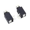 Conector de Fone de Ouvido 2,5mm 210 com Manga de Cobre, Plug-in Horizontal de Três Pinos, Cabeça de Metal com Tampa Traseira de Metal, Conector Fêmea para Interface de Carregamento