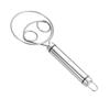 Batidora de bobina manual de acero inoxidable para harina y fideos, herramienta para amasar, batidora de masa, varilla para mezclar polvos, fabricante de una celebridad de Internet