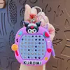 Llavero Colgante de Tablero de Dibujo Magnético de Bola de Acero de Gato de Dibujos Animados Creativo para Alivio del Estrés, Llavero Decorativo para Mochila de Pareja, Regalo