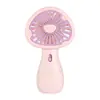 Ventilador de mano pequeño silencioso de viento de verano, mini ventilador eléctrico portátil recargable por USB, regalo para niños, logotipo impreso