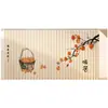 Cortina Decorativa para Porta de Cozinha Cortina Meia Japonesa Cortina de Tecido Cortina Divisória Sem Furo Uso Doméstico
