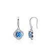 Populares aretes nuevos europeos y americanos aretes de plata esterlina s925 con incrustaciones de circón colorido libro rojo pequeño aretes microincrustados personalizados