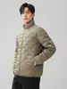 90% Plumón de Pato Otoño/Invierno 2026 Nueva Chaqueta de Plumón para Hombre Ligera Blanca de Plumón de Pato Chaqueta con Cuello Alto Moda
