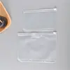 Bolsa con cremallera para libro de hojas sueltas de PVC de seis agujeros A6 Bolsa de almacenamiento con cremallera A6 Bolsa para guardar facturas Bolsa para guardar tarjetas de visita