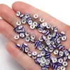 Accesorios para Joyería DIY Anillo de Taladro de Color Pulsera de Cuentas con Pedrería Anillo Espaciador de Diamantes Rueda Anillo 6mmV109
