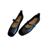 2026 Zapatos Planos Mary Jane Versátiles Estilo Ballet de Una Correa para Mujer Otoño Retro Francés Suela Suave Zapatos Bajos