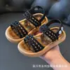 Sandalias para Niña de Fábrica de Origen al por Mayor Transfronterizo, Nuevos Modelos de Verano para Niños Pequeños, Medianos y Grandes, Sandalias Infantiles Casuales para Exteriores Antideslizantes