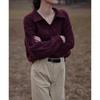 Suéter francés retro con giro para mujer, otoño e invierno 2024, nuevo suéter holgado de estilo perezoso, ajustado y grueso.