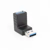 Adaptador USB macho para fêmea com curva para baixo USB 3.0 macho para fêmea Extensão com curva lateral de 90 graus Plugue de conversão em ângulo reto