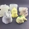 Molde de Silicona de Caricatura Capibara Dragón de Leche Pato Kada Conejo para Pastel Mousse Pudín Queso Chocolate
