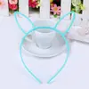 Diadema de plástico con orejas de gato para niños, accesorios para el cabello ABS de 0,6 cm de ancho y orejas de conejo, venta al por mayor, directa de fábrica