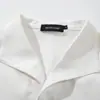 Camisa de Manga Corta de Color Sólido para Hombre de la Marca Vibe Trendy, Corte Holgado, Diseño Pequeño, Estilo Japonés, Versátil, Camisa Casual de Cuello para Verano
