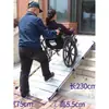 Rampa de Aleación de Aluminio Plateada Sin Barreras Portátil Antideslizante Plegable Escalera Móvil Escalada de Escaleras Almohadilla para Peldaños