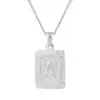 Collar de Acero Inoxidable con Colgante de Letra Europeo y Americano Transfronterizo para Hombre, Oro de 18K, No se Desvanece, Largo para Mujer, Lujo Accesible, Joyería de Alta Gama