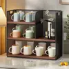 Organizador de portavasos multicapa, estante para tazas de té y mesa de té, estante de almacenamiento para tazas, estante para bocadillos de encimera, caja de almacenamiento