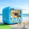 Quiosco de Bebidas Famoso en Internet "Apple Cabin", Tienda de Té con Leche y Jugos a Orillas de la Playa, Barra de Agua Móvil para Zonas Escénicas y Calles Comerciales