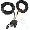 Arnés de Cableado para Remolque de 4 Pines y 5 Cables 22 Pies 333G Cableado Nuevo para Luces Traseras Laterales de Remolque RV Barco Plano de 4 Pines y 5 Cables