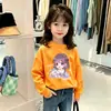 Camiseta Súper Linda de Manga Larga para Niña 2026 Nuevo Otoño Bebé Dibujos Animados Algodón Puro Top Camiseta Básica Infantil Moda de Otoño Camiseta