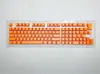 Teclas PBT com Moldagem Colorida Dupla Cor Não Transparente, Compatível com 61, 64, 68, 75, 82, 87, 104
