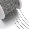 Venda Quente Transfronteiriça 0,9/1,2/1,5/2mm Corrente de Cobra Redonda Banhada a Ouro de Aço Inoxidável Cor Furnace-Gold Materiais para Corrente de Colar DIY