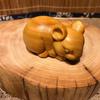 Ornatos e Artesanato em Escultura de Madeira Envelhecida Thuja Taihang, Peças de Mão, Bola de Fitness Pixiu em Noz