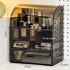 Caixa Organizadora de Cosméticos, Porta-Maquiagem Estilo Desktop, Armário Organizador à Prova de Poeira para Batom e Perfume para Penteadeira