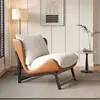 Sofá minimalista de lujo ligero estilo italiano para sala de estar, dormitorio, oficina sencilla, dormitorio principal de hotel, sofá perezoso, sillón de sofá de ocio