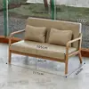 Conjunto de mesa e cadeiras de café estilo madeira natural para bares, pousadas, livrarias-café, casas de chá, cafeterias, lojas de milk tea, uso comercial