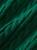 Top Cardigan Verde de Algodón Puro con Capa Exterior de Punto, Suéter con Protección Solar, Chaqueta de Moda Estilo Universitario para Niños Mayores, Adecuado para Niños Pequeños y Medianos