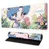 Mouse Pad Bonito de Anime com Borda Travada, Mouse Pad de Tecido Grande, Mouse Pad para Laptop, Mouse Pad de E-Sports, Mouse Pad para Teclado de Mesa