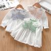 Camisas de Manga Larga para Niñas 2025 Nuevos Tops Versátiles de Primavera y Otoño para Bebés Ropa Exterior a la Moda Estilo Coreano Ropa de Otoño