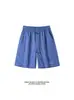 Pantalones cortos ligeros de retazos de verano para hombre con diseño bordado, pantalones casuales, pantalones cortos deportivos de baloncesto de seda helada de secado rápido hasta la rodilla