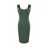 Vestido camisola elegante e maduro, corte justo com fenda nas costas, moda feminina de verão, decote quadrado, acinturado, minivestido justo ao corpo